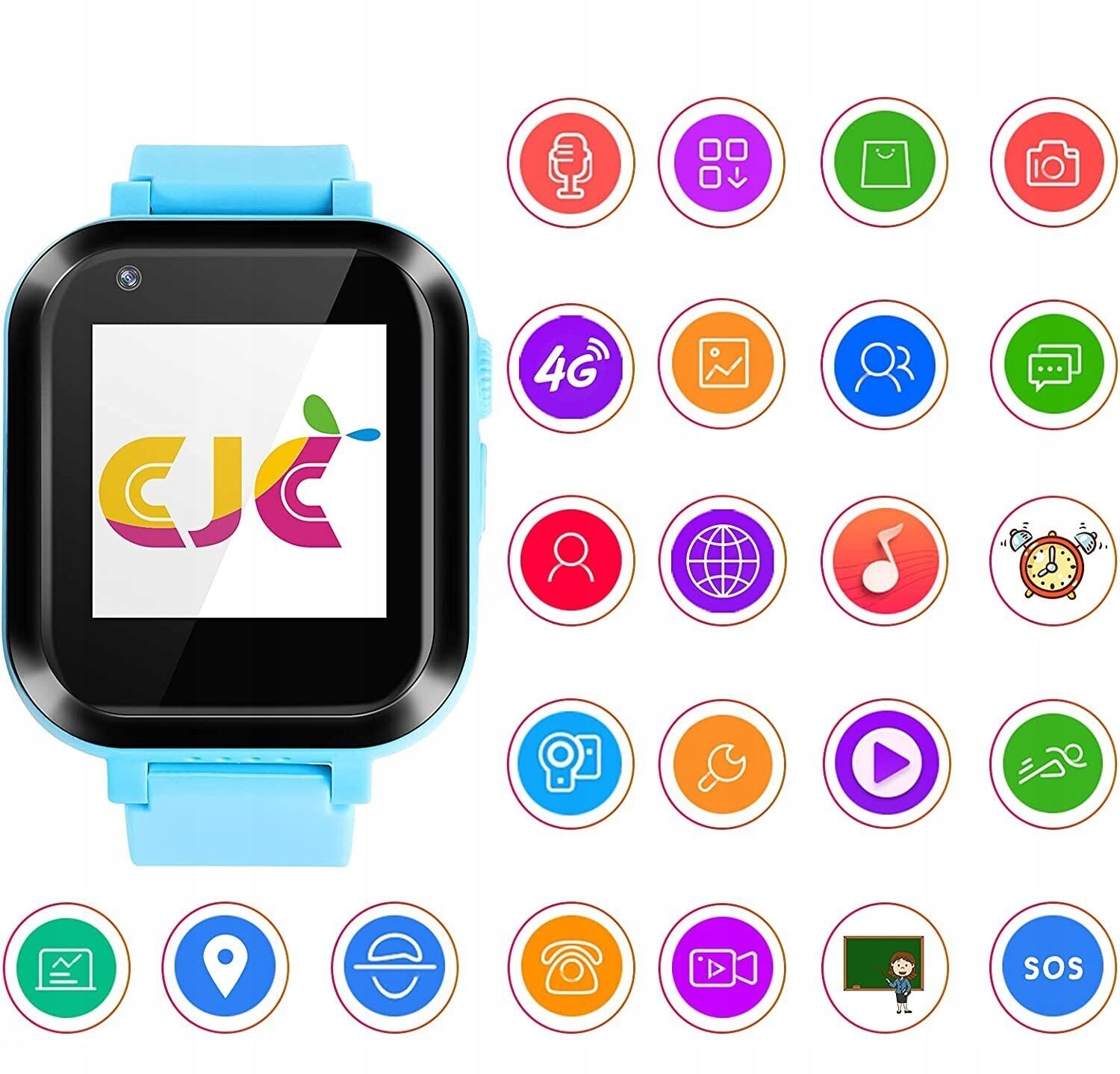 Smartwatch dla dzieci z gier kamerą GPS SOS 4G Model inny