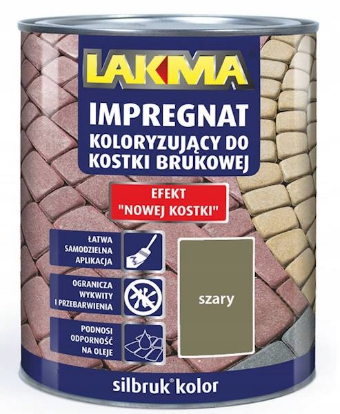 

Silbruk Kolor Impregnat Do Kostki Szary 4 L