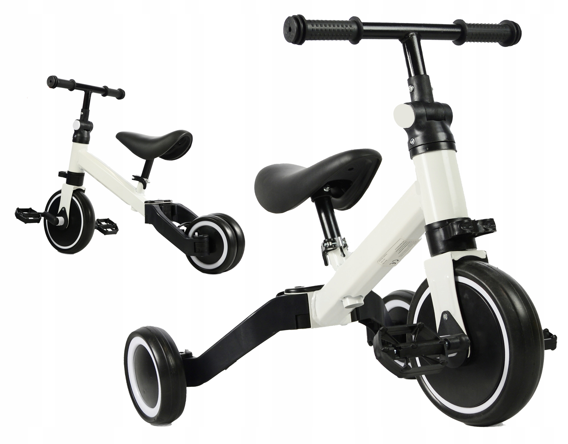 Rowerek Biegowy Trójkołowy 4w1 Dla Dziecka Regulowana Kierownica Składany