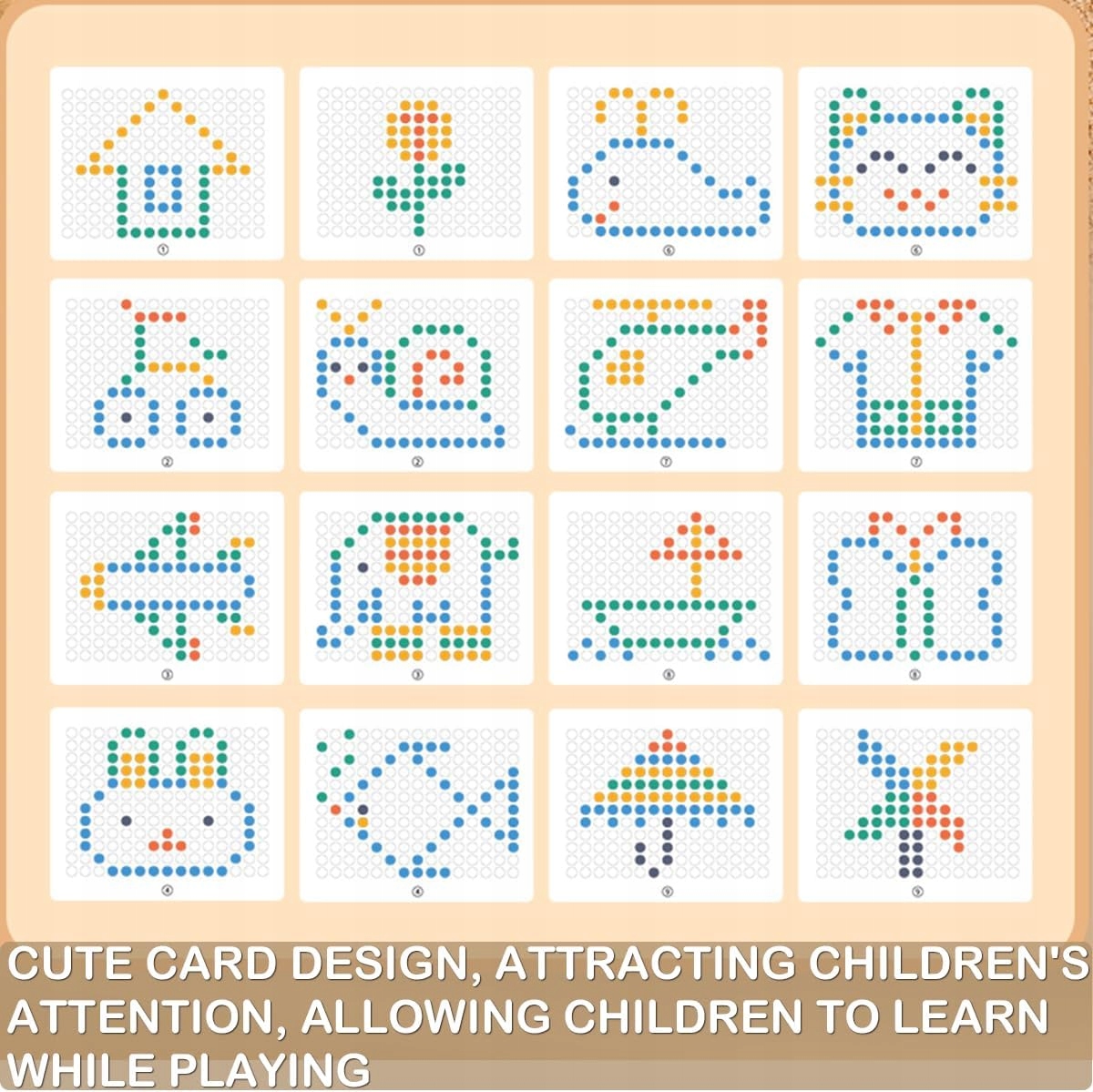 TABLICA MAGNETYCZNA MOZAIKA MONTESSORI UKŁADANKA MAGPAD DZIECI PREZENT Marka inna