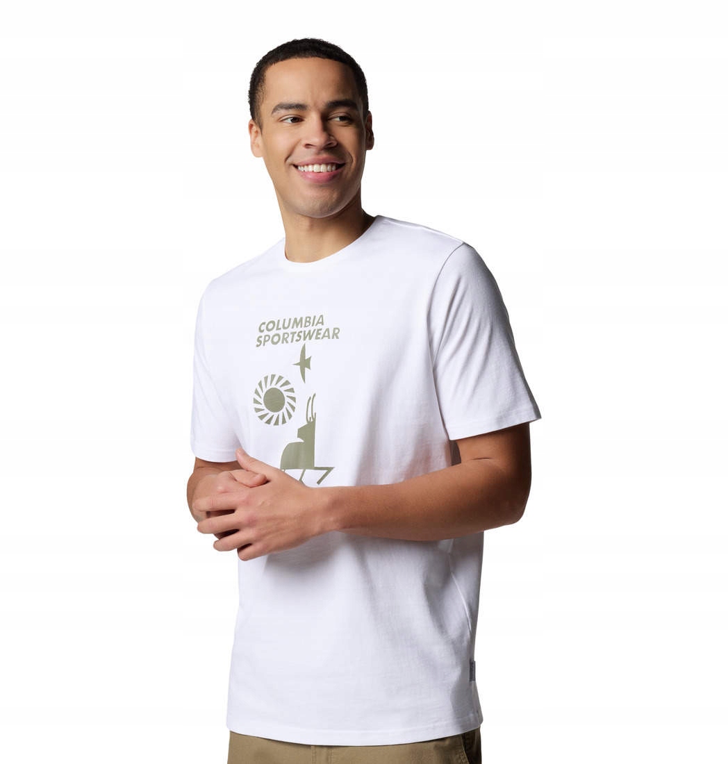 Pánské tričko Columbia Explorers Canyon Ss Tee Columbia Grey XL/XXL