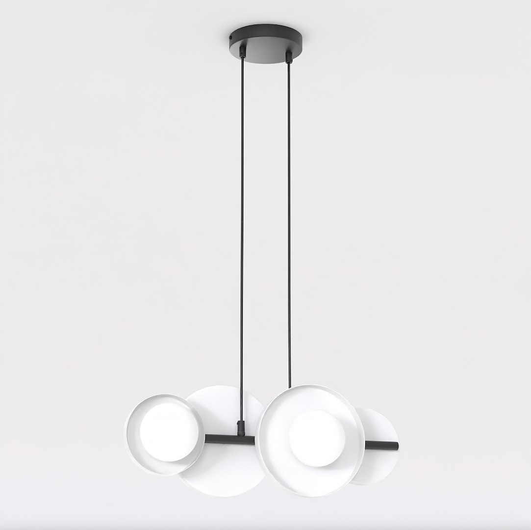 Závěsná lampa Model 4 – Minimalistická bílá lampa v moderním stylu