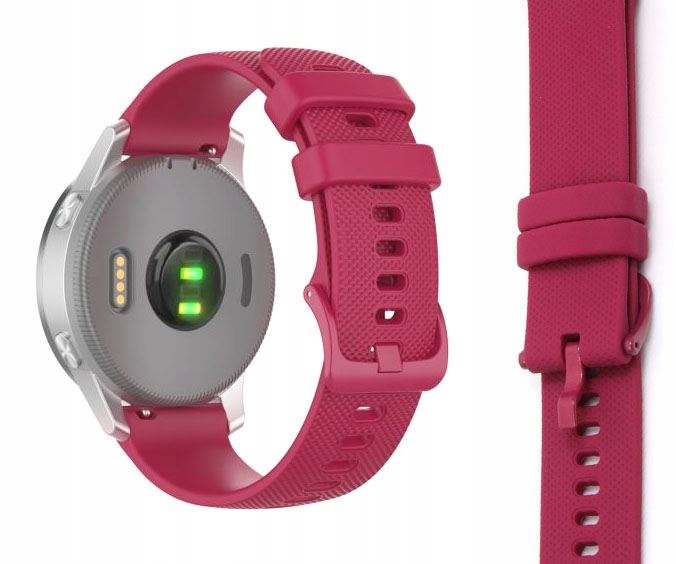 

Pasek Silikonowy do Garmin Vivoactive 4S bordowy