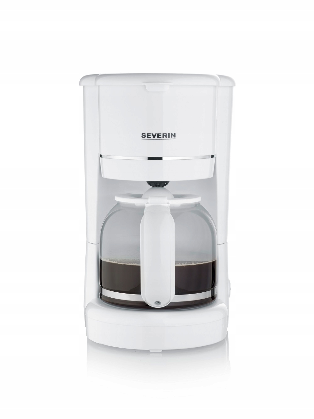 Kávovar Severin, Ka 4323, filtrační kávovar bílý, omyvatelný filtr, kapacit