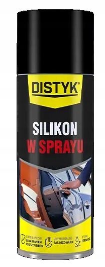 Distyk Silikon smar do uszczelek spray Hydrofobowy Bezbarwny 400ml