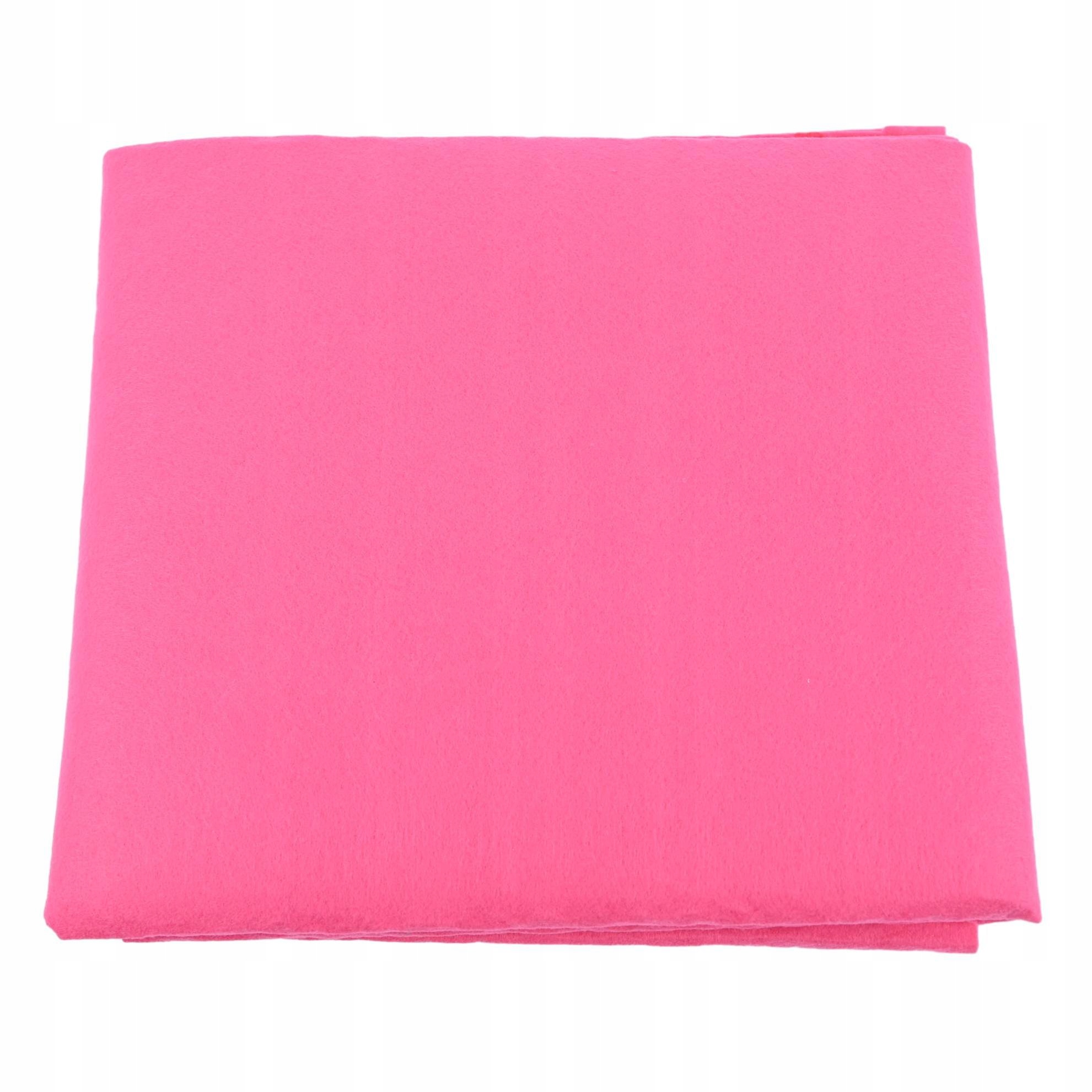 Ciemny Różowy Filc Na Metry Elastyczny Dekoracyjny Cienki 1MM 100x90CM