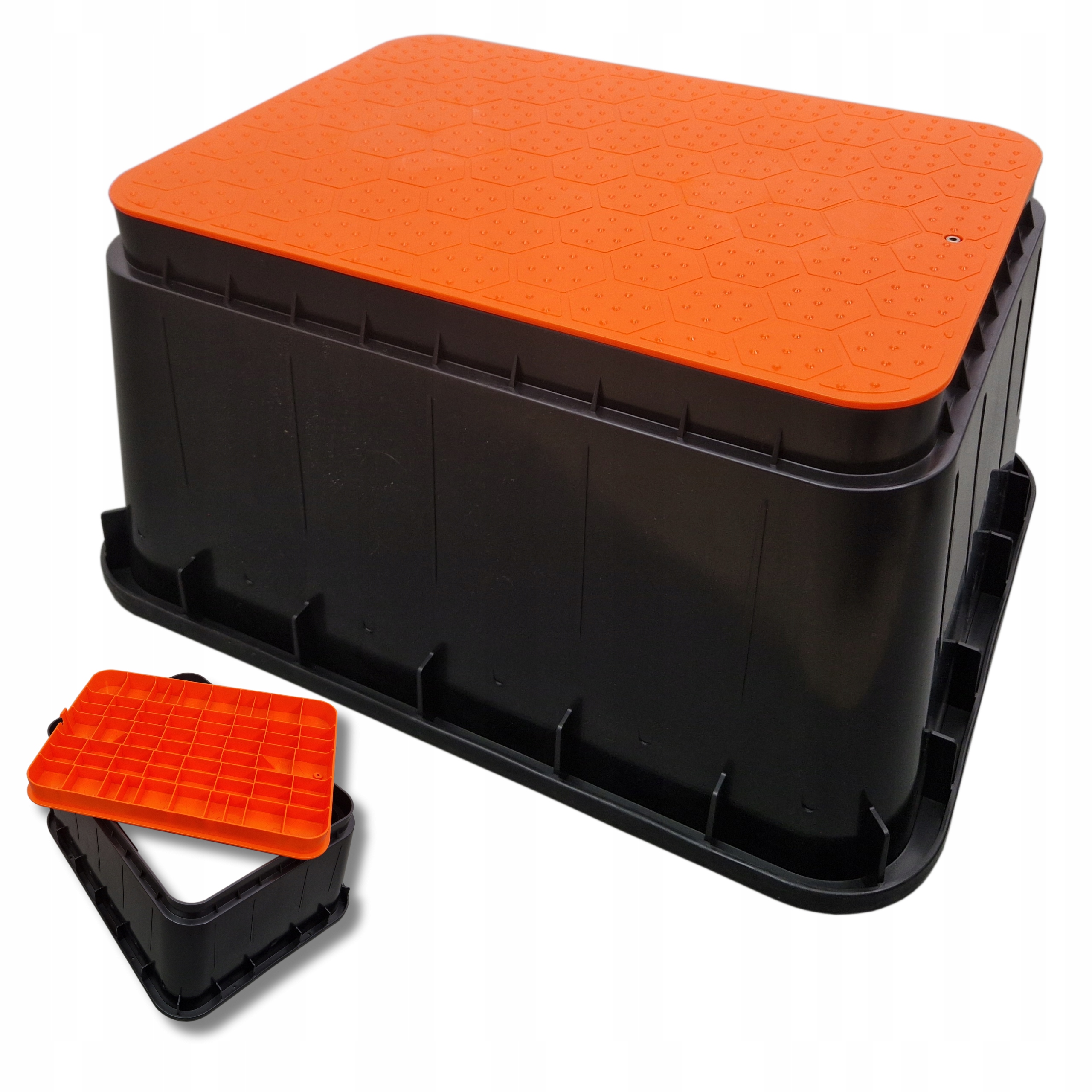 Ventilová Šachta Jumbo 14" 6 elektroventilů, velká, oranžová