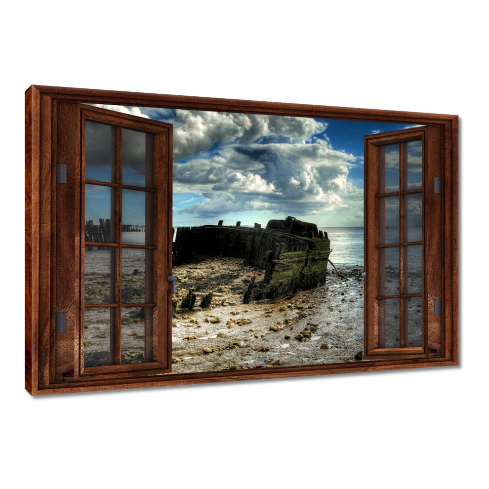 

Obrazy 120x80 Wrak łodzi rybackiej