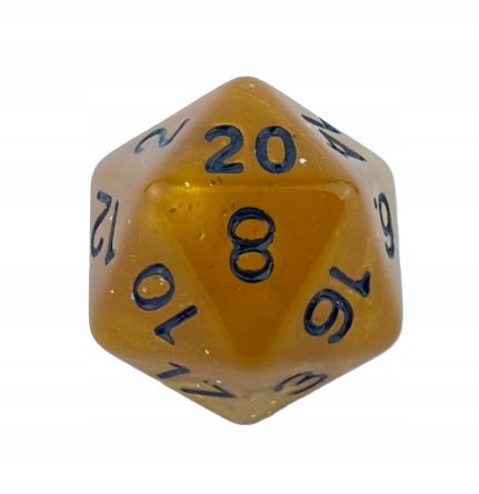 ZESTAW 5 KOSTEK K20 RPG ZAGINIONA KSIĘGA KOŚĆ DWUDZIESTOŚCIENNA Liczba ścian 20