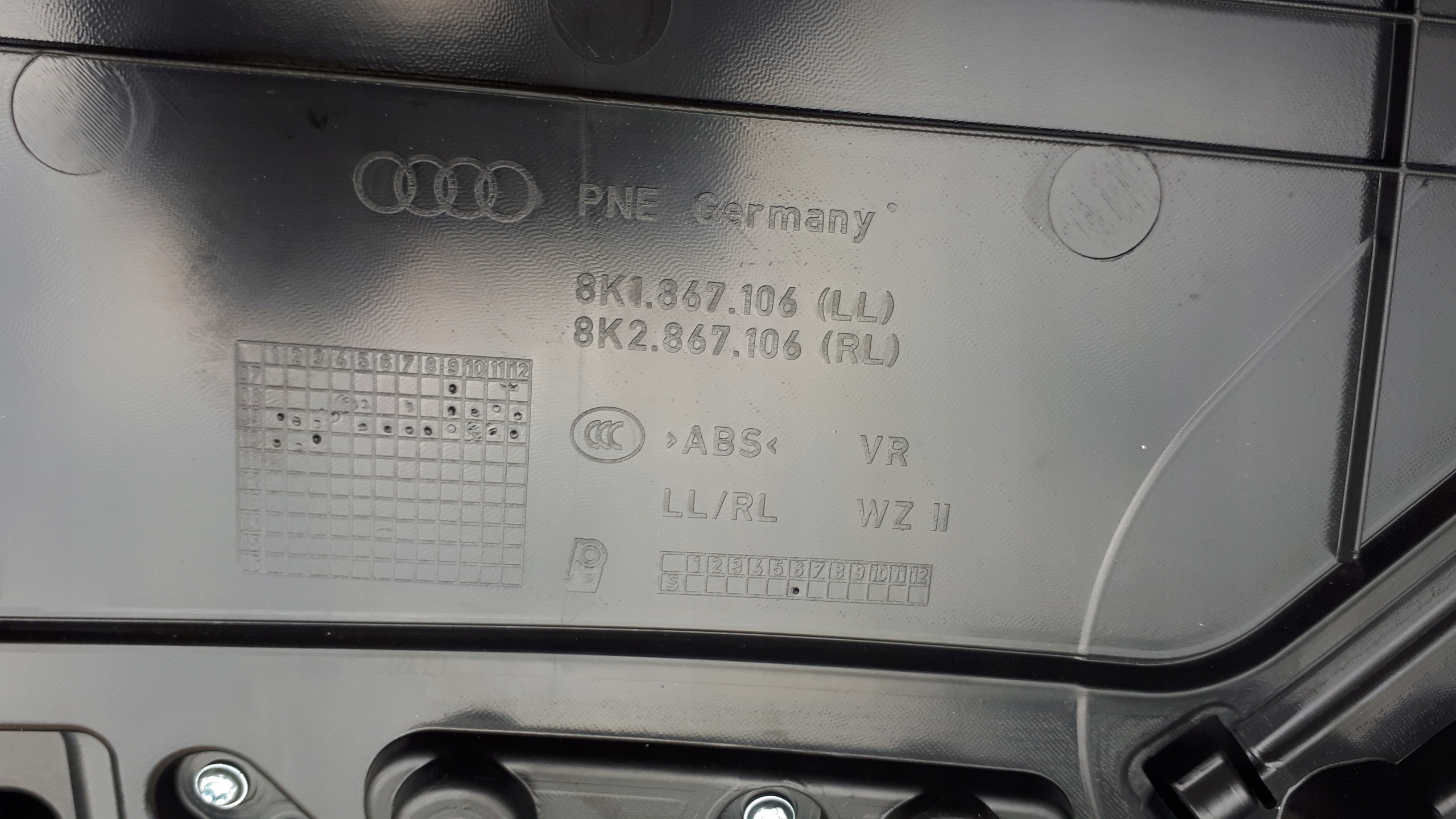 S4 B8 A4 side door right front leather EUROPA