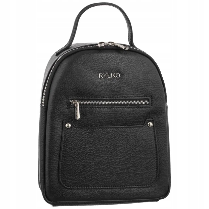 Kožený dámský Batoh Ryłko Černý R40924TB _UV6 Black
