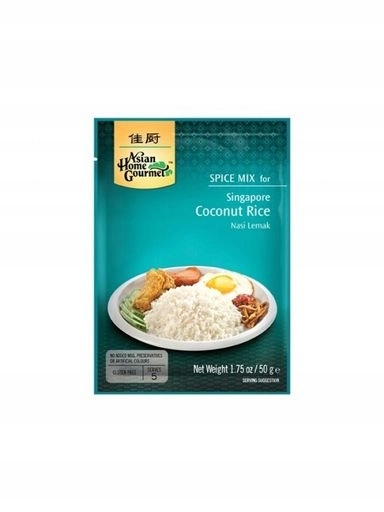5 x Asian Home Gourmet Kořenící směs Nasi LemakSingapurské rýže 50 g