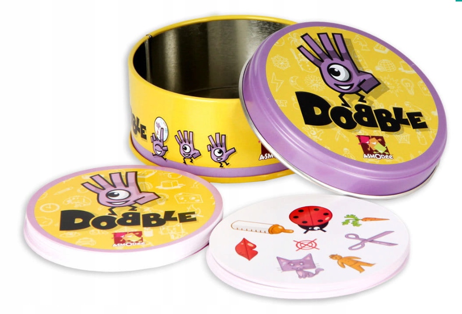 GRA KARCIANA MEMO DOBBLE FILM BAJKA PUSZKA METAL PODRÓŻNA W DOMU DOBLE Nazwa DOBB01PL