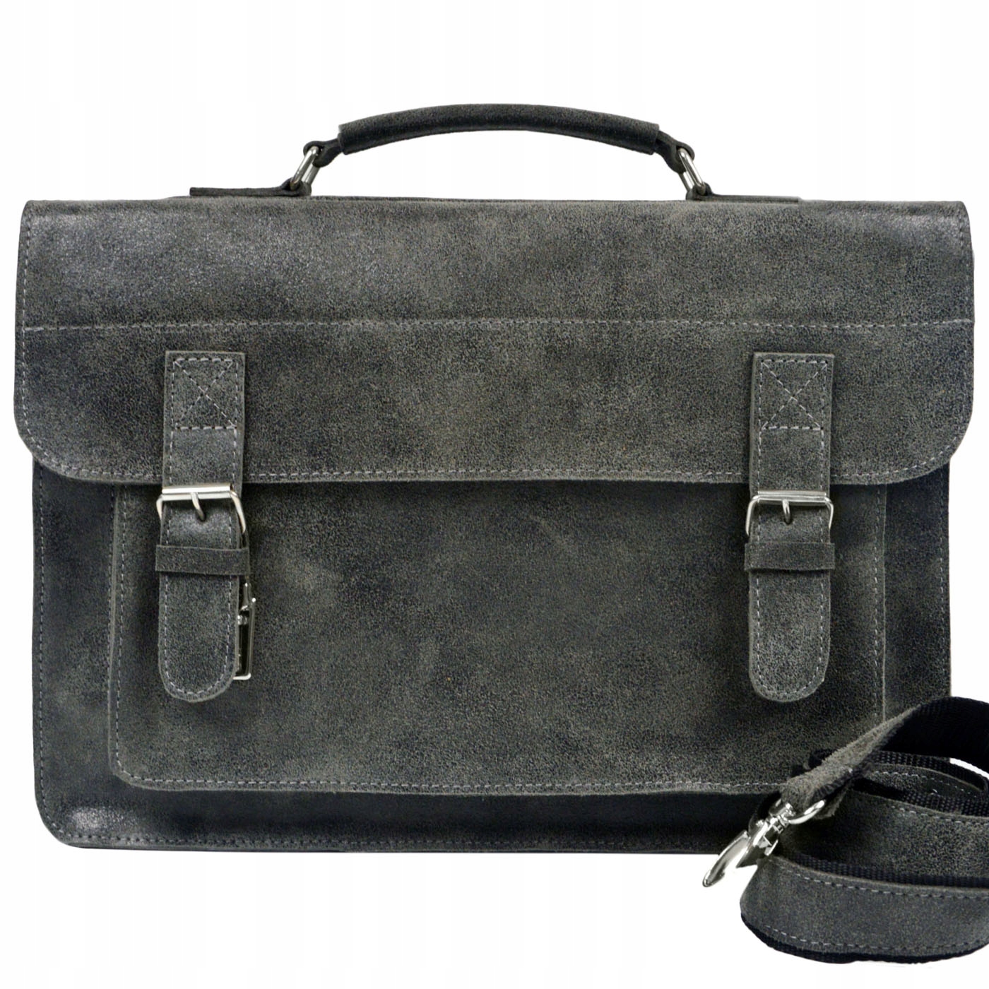 

Duża Teczka Torba Młodzieżowa mieści A4 - Skóra