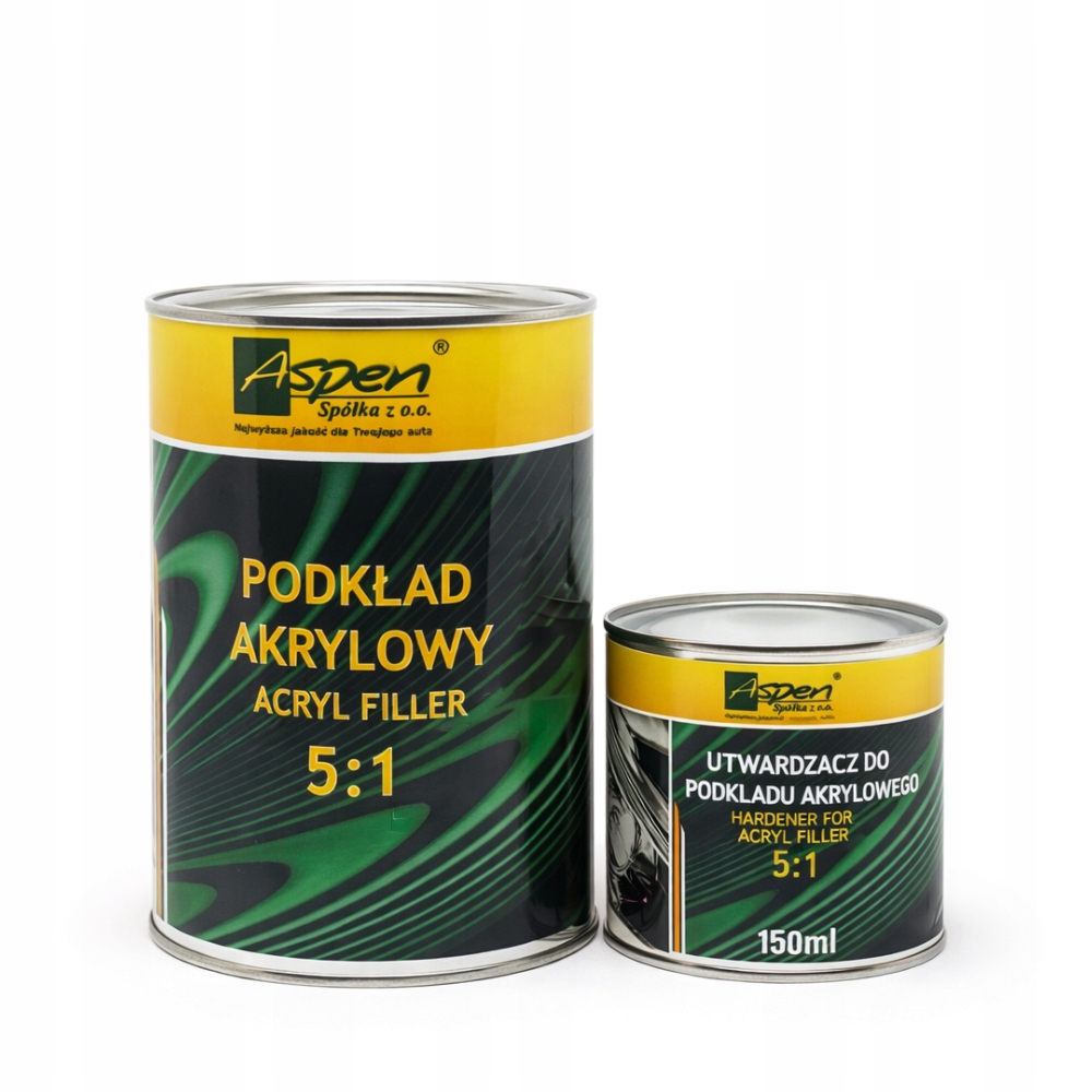 Podkład akrylowy Aspen 5:1 0.75 Litra utwardzacz kolor Szary