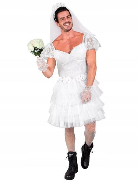 Kostým Nevěsta Směšné Převleky Rozlučka Se Svobodou XL/XXL