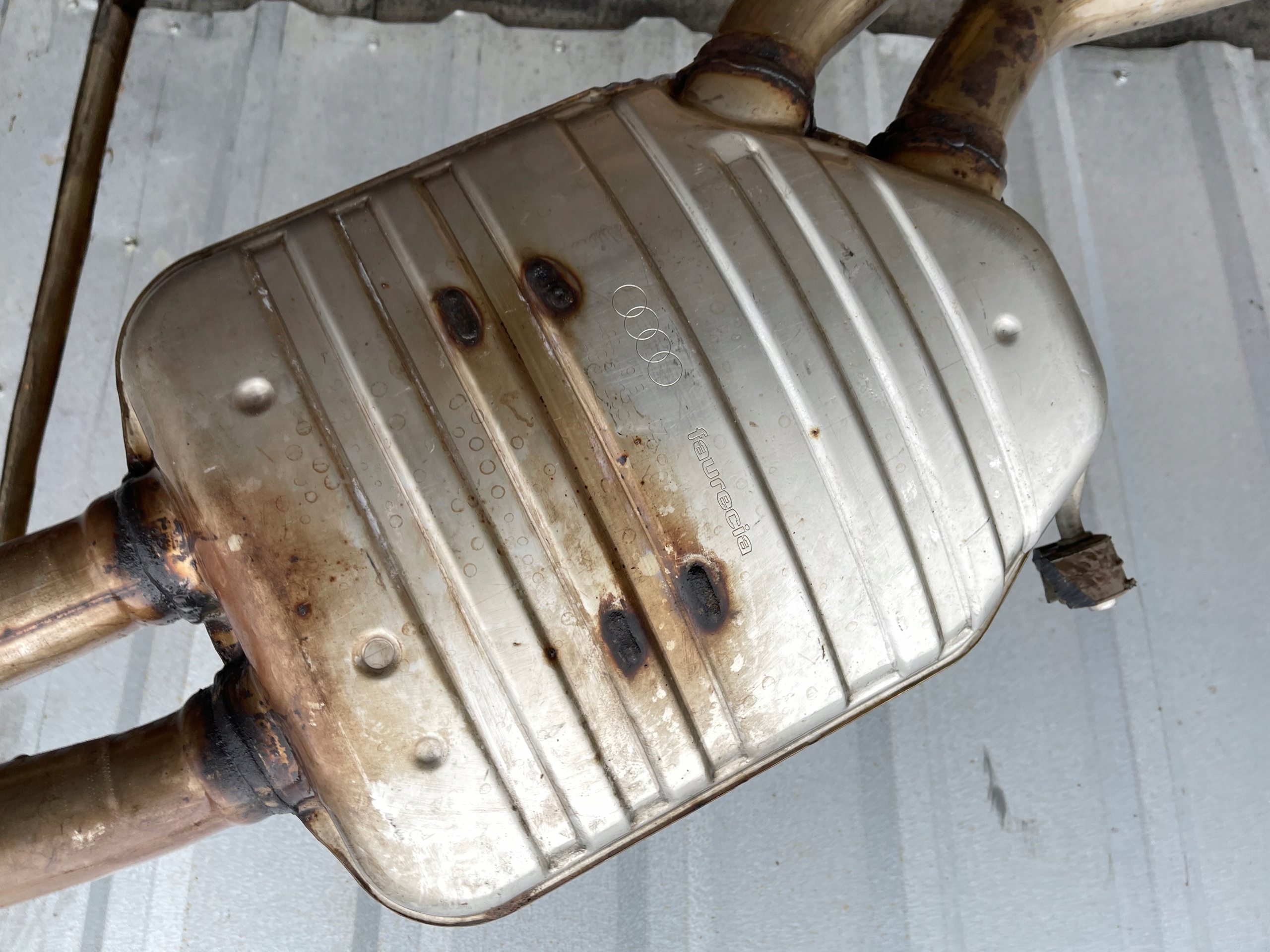 pipe exhaust TLUMIKI KOMPLET A6 C7 4G0253411C