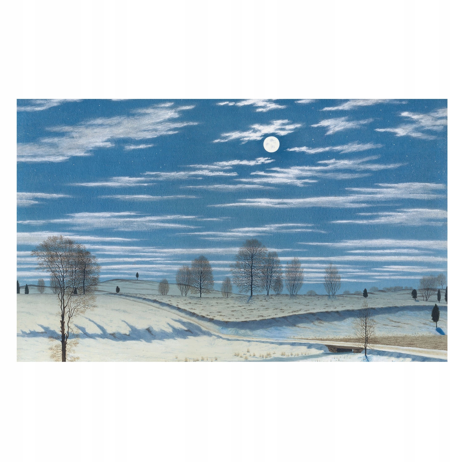 Vliesová tapeta na vliesovú stenu Premium Zimná krajina 416x254 Lepidlo