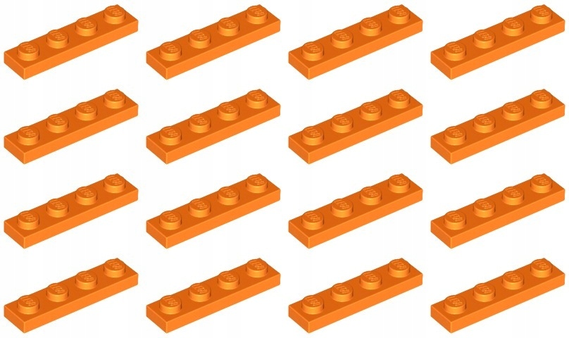 

Lego 3710 Płytka 1x4 pomarańczowa (10g) 16 szt