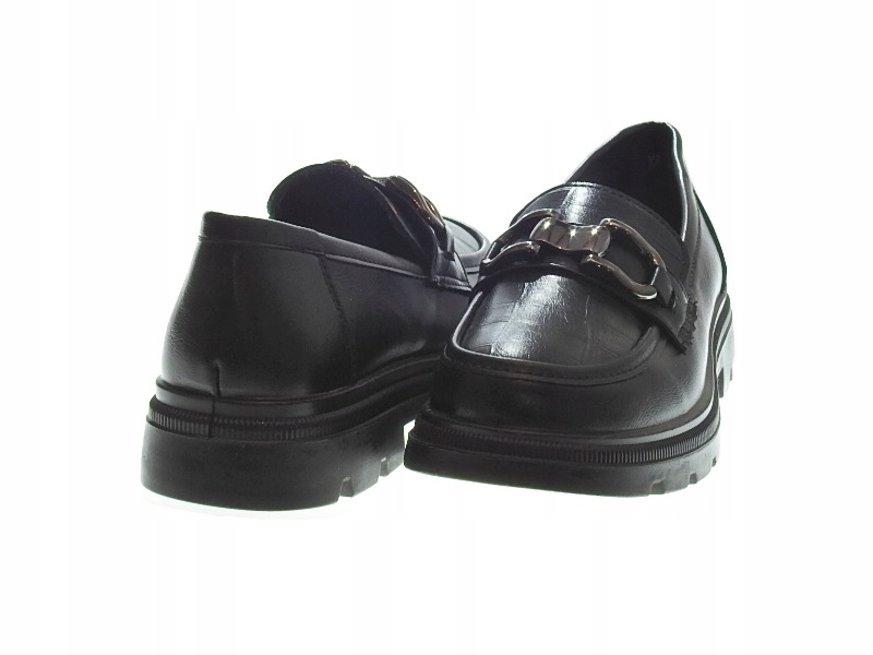 Czarne mokasyny na miękkiej podeszwie r.38 Kod producenta 8133