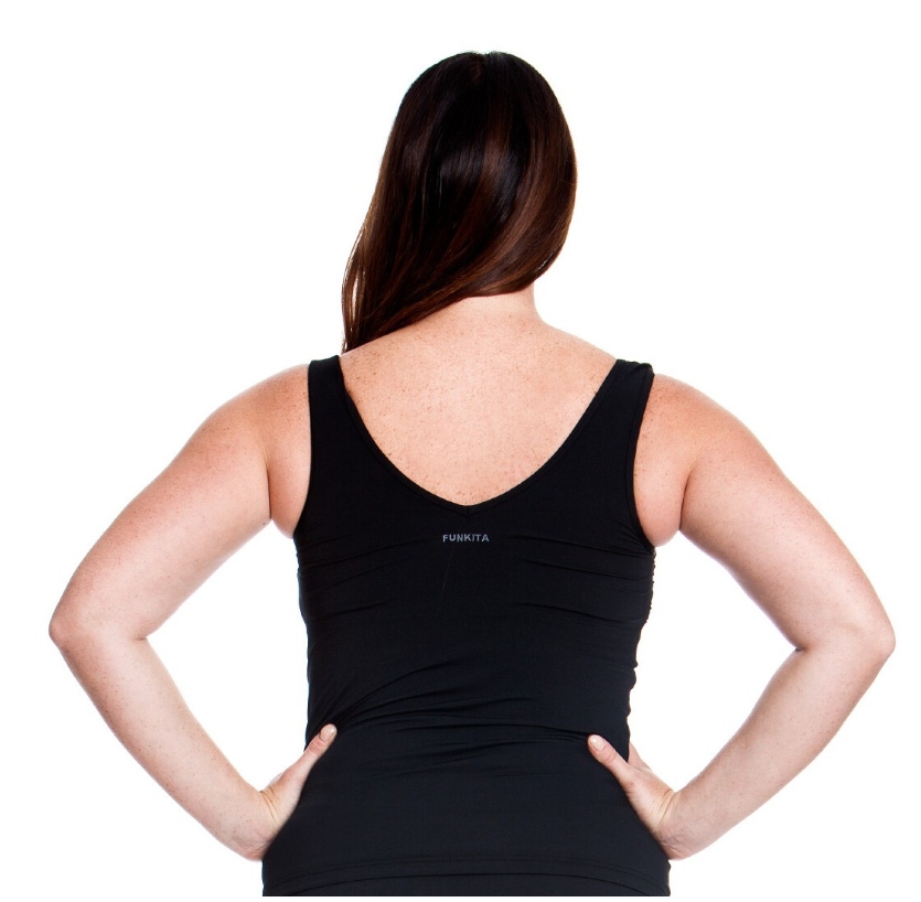 Tankini top koszulka do pływania damska Funkita Still Black Zip Front R.S Stan opakowania oryginalne