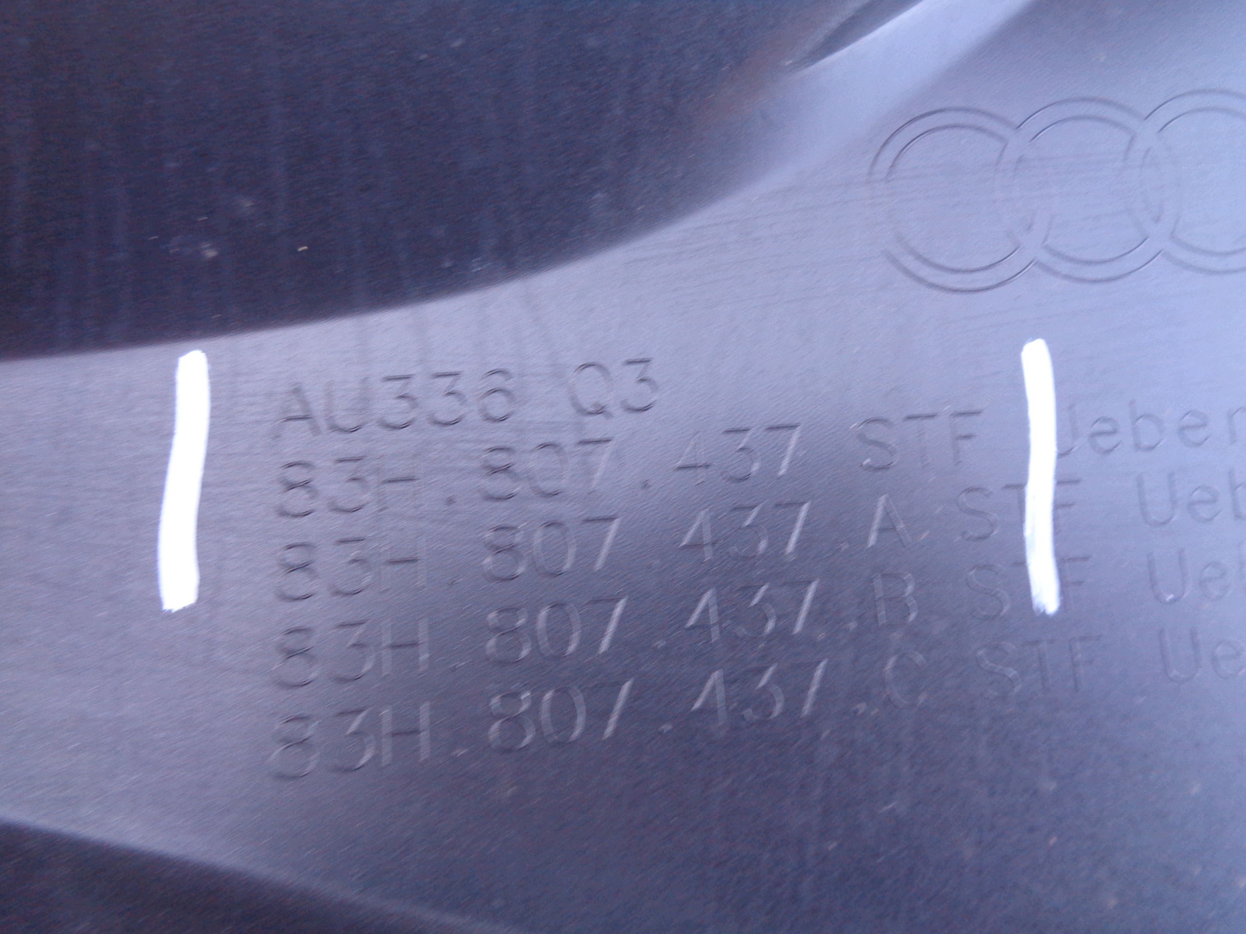 front bumper AUDI Q3 III 83H 24- NR 53178