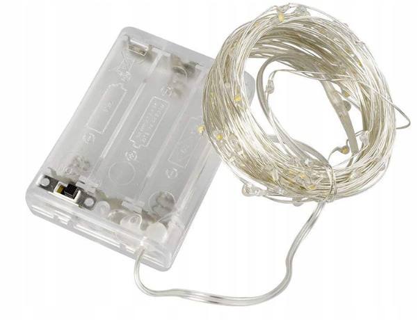 

Lampki Ledowe Ciepły Biały 40 Led 2 m na baterie