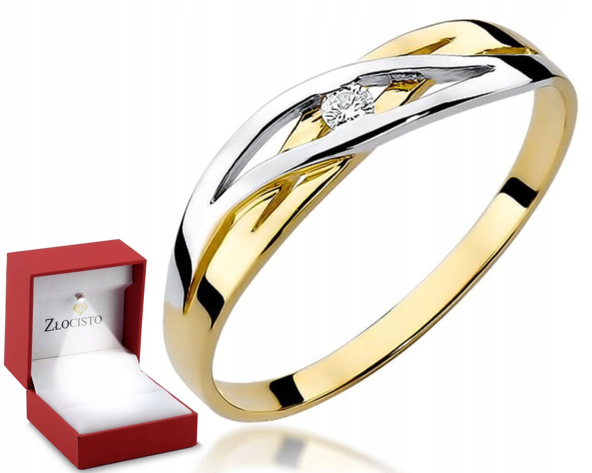 Zlatý Prstýnek Diamant Gravírování Bonus 585 Dárek