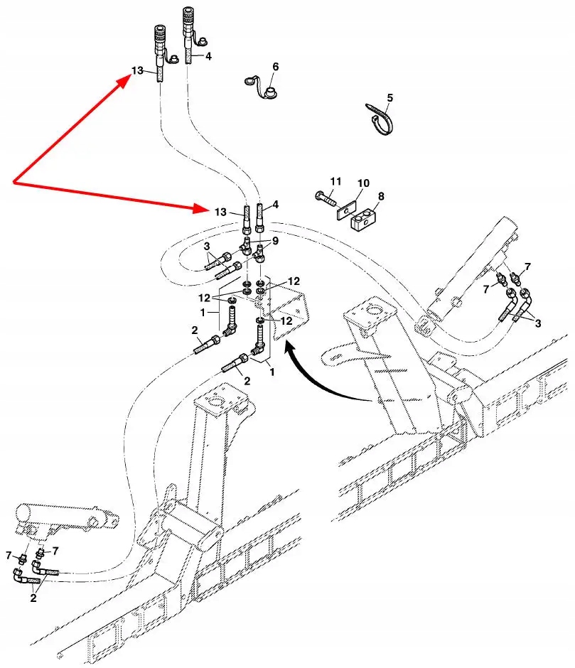 LCA111589 Przewód hydrauliczny Marka maszyny Inna