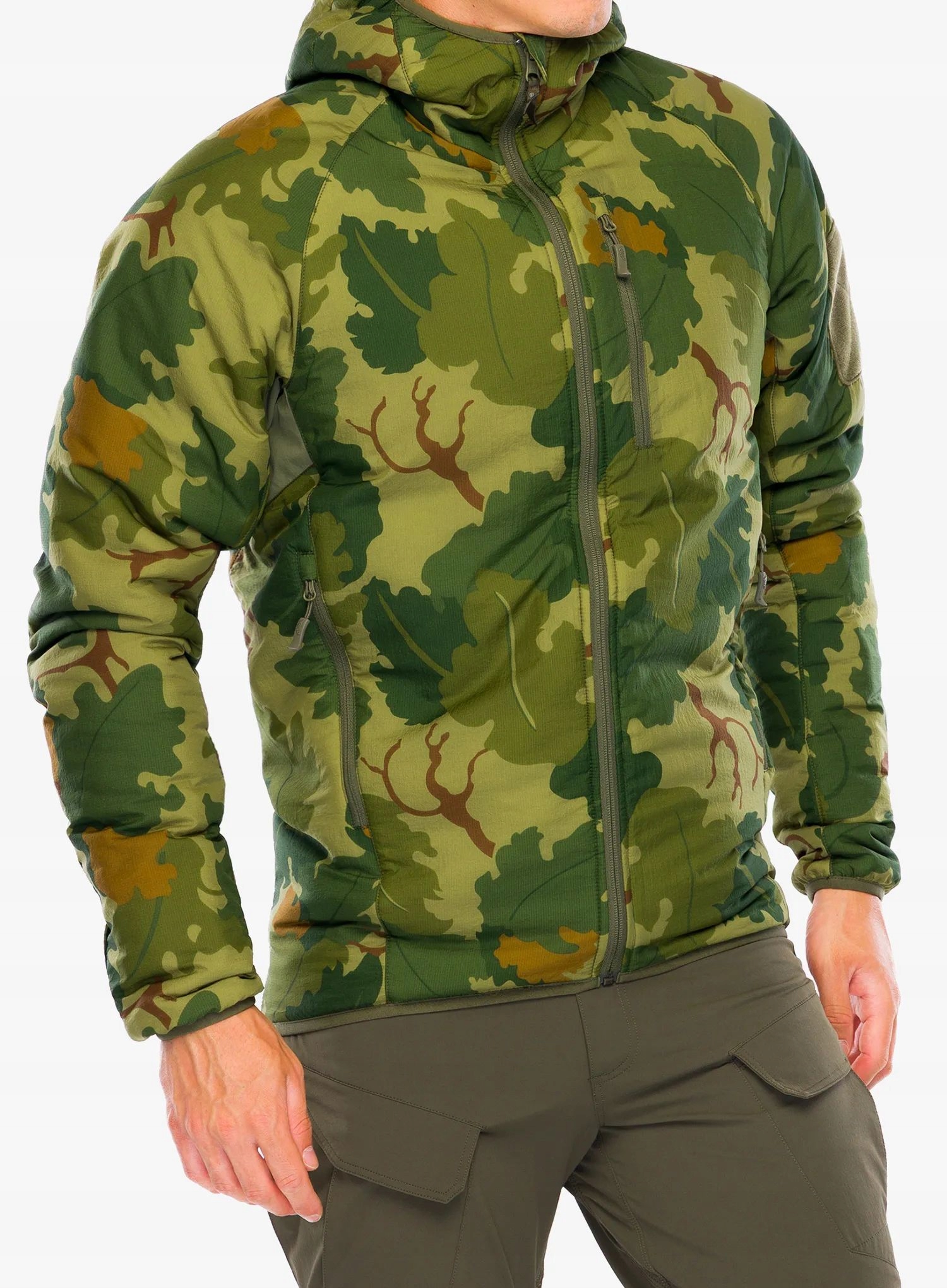 Mikina s kapucí Helikon-Tex Wolfhound mitchell camo leaf Xs