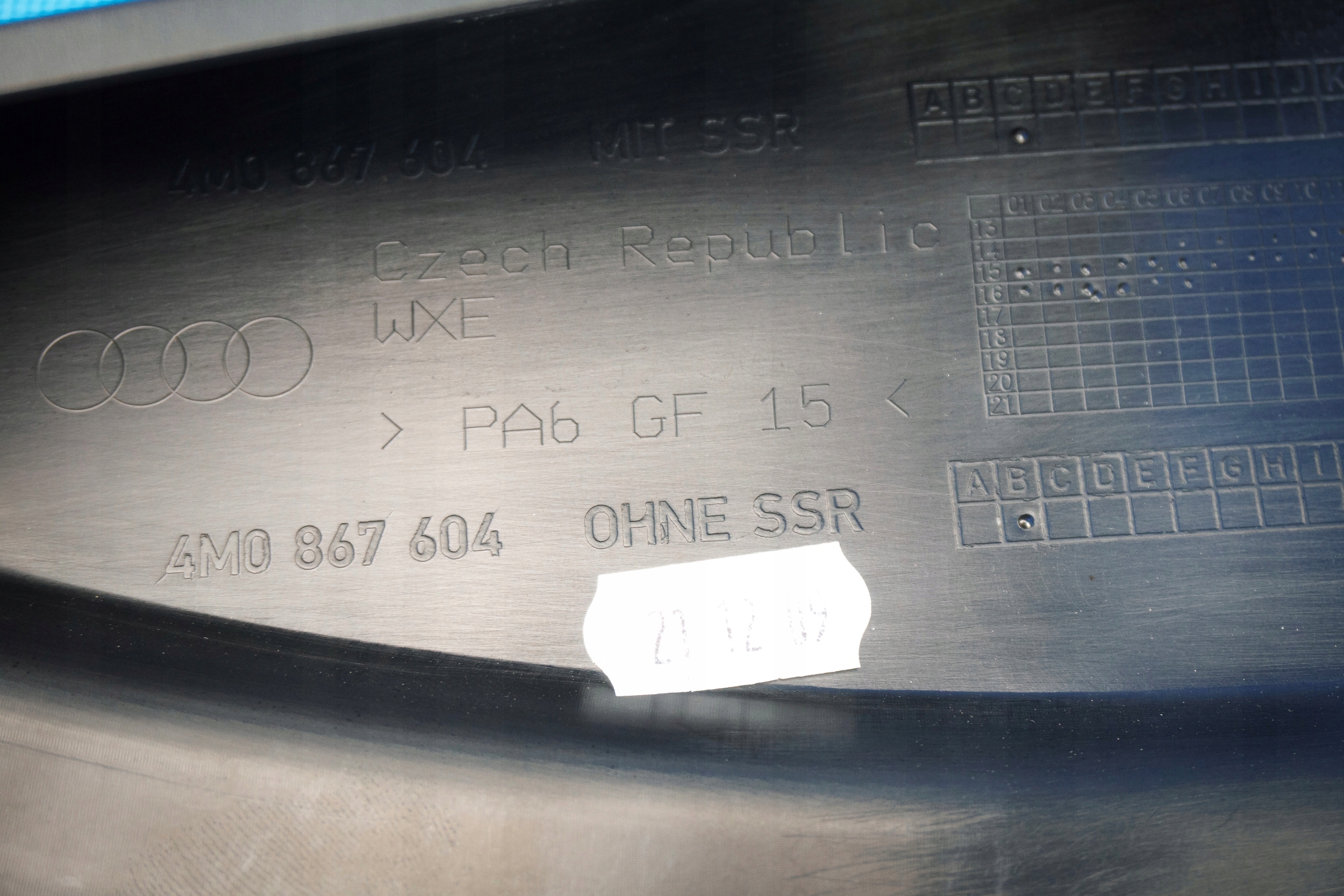 Blende Abdeckung ramki Tür heck Audi Q7 SQ7 4M 4M0867604