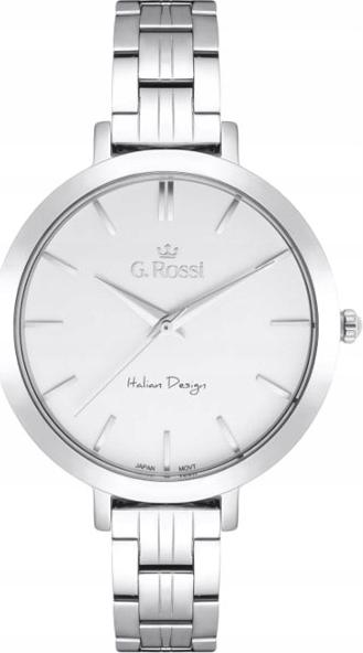 Stříbrný elegantní dámský náramek s bílým ciferníkem, elegantní a módní jako dárek