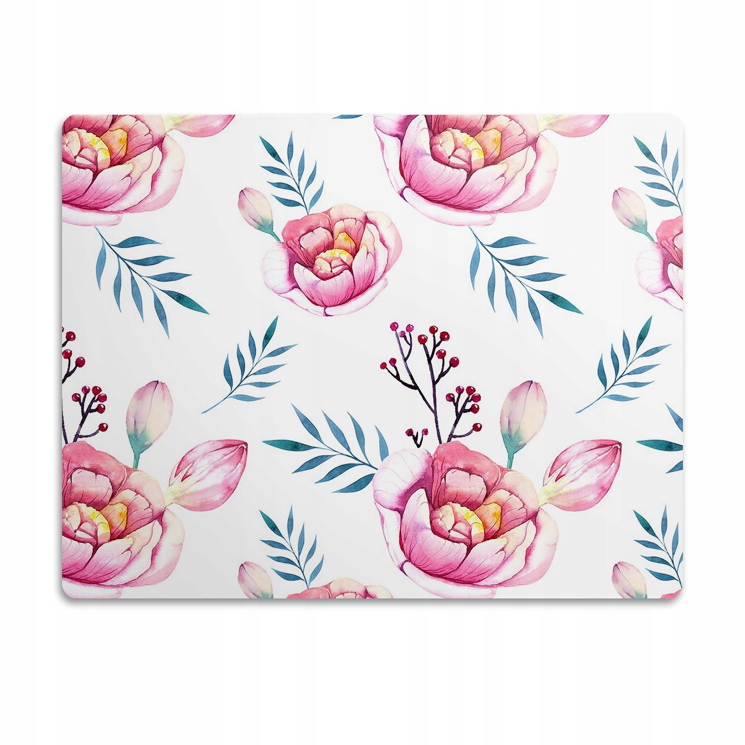 Voděodolná podložka pro kočky psa Květiny 90x60 cm