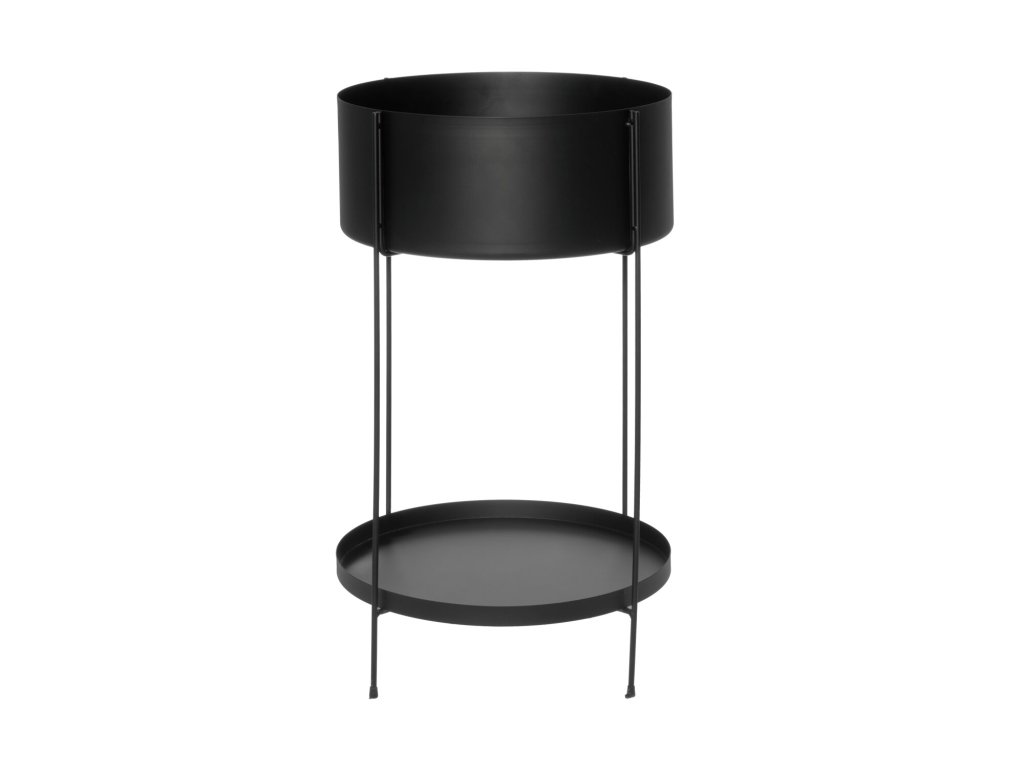 Kovový stojan na kvety s policou, Ø 37 cm