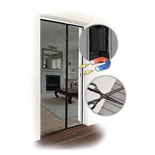 MOSKITIERA MAGNETYCZNA DRZWI 80/90/100 x 210/220cm Kod producenta Loppyu-72015232