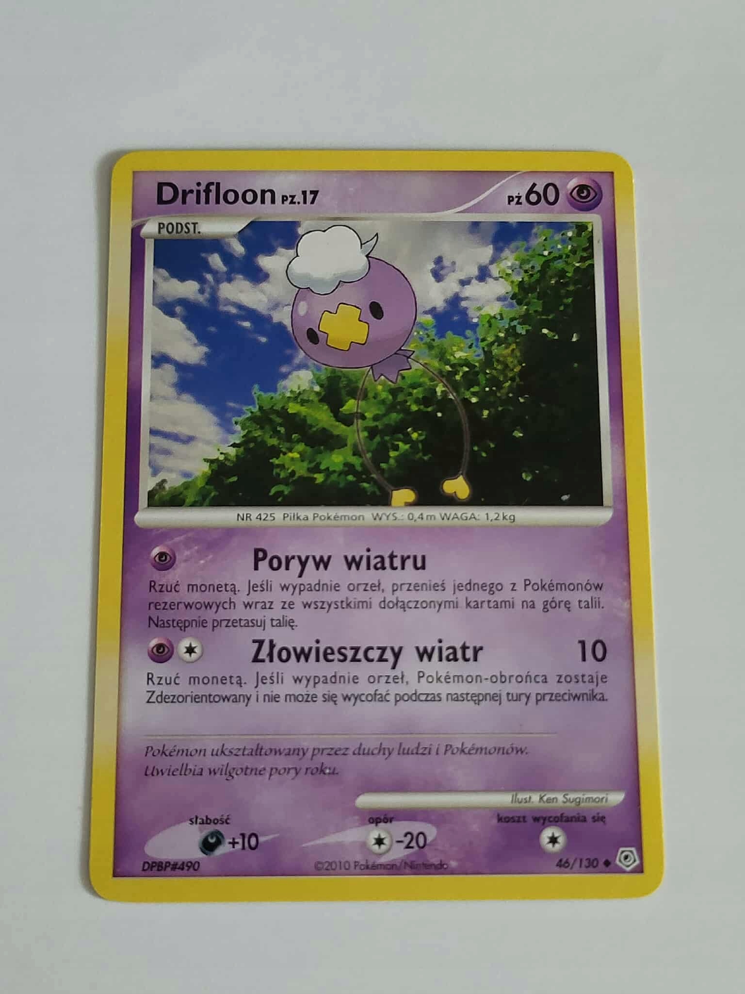 Pokemon Tcg Psychic Drifloon Lv.17 (dp 46) Wersja Polska Stan Excellent