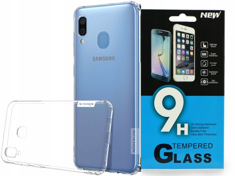 

Etui do Samsung Galaxy A30, Silikon, Case + Szkło
