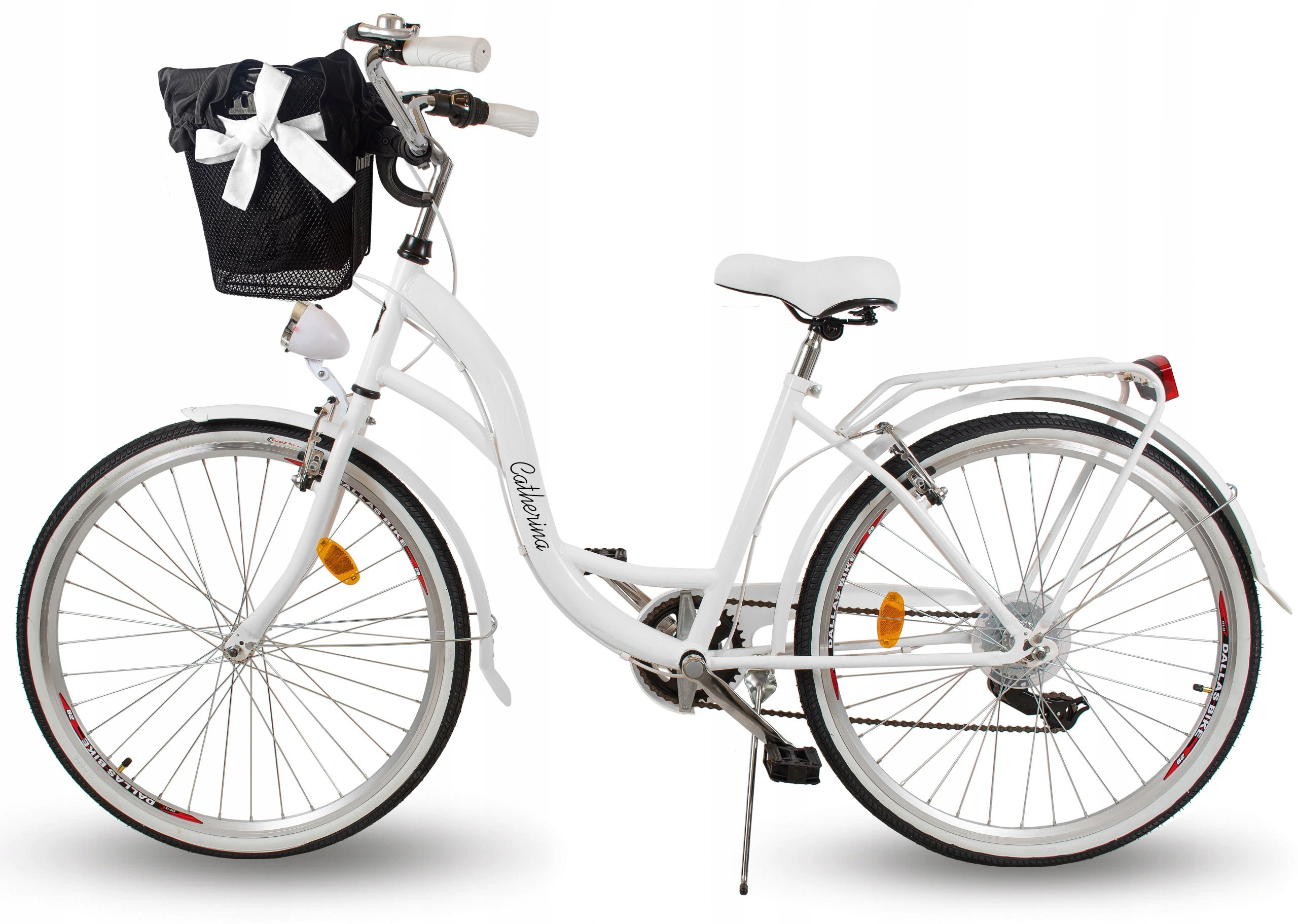 DAMSKI ROWER MIEJSKI ECO DAMKA 28 KOMUNIA LEKKI Catherina7SP28Biała