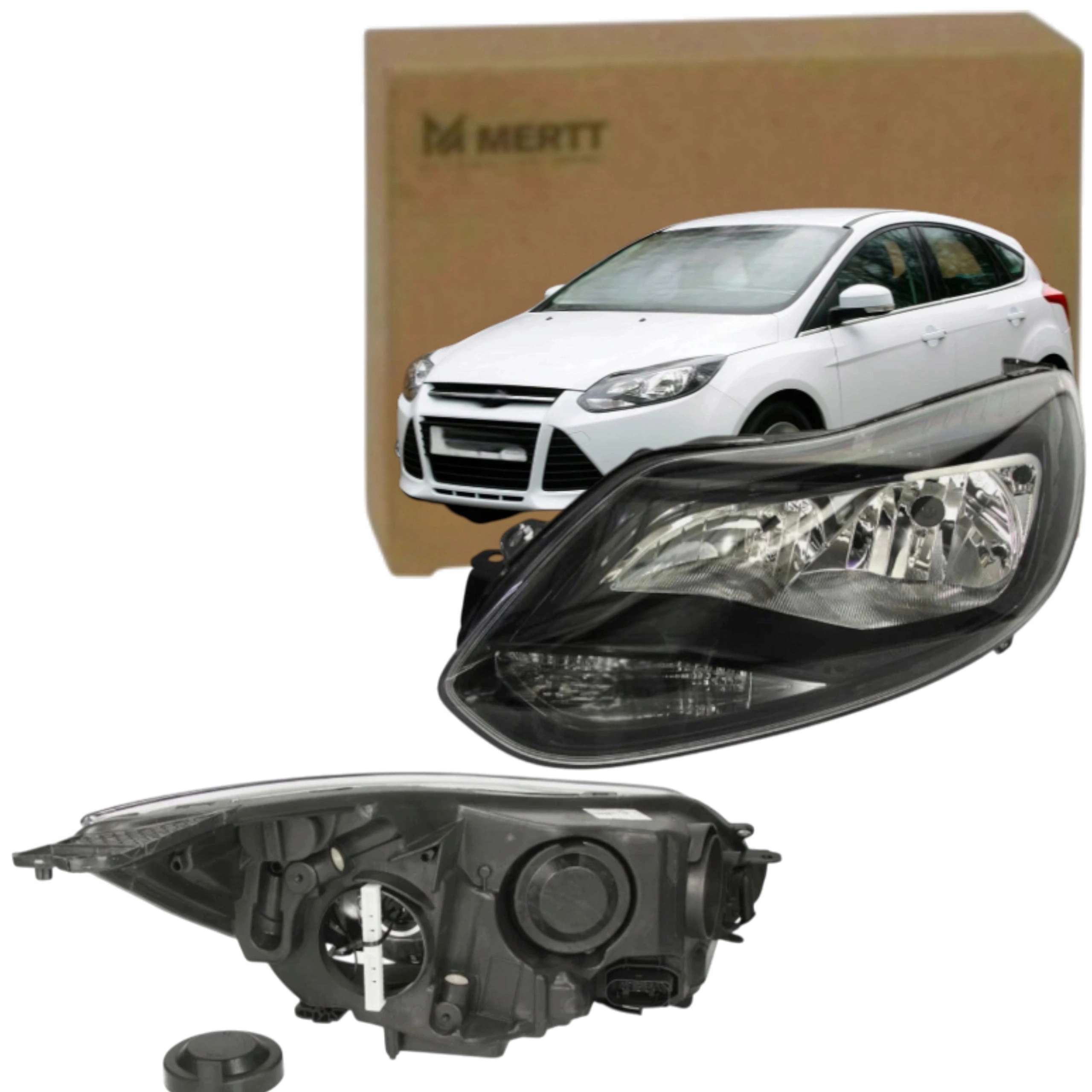 Ford Focus 2011-14 Světlomet Světlo Přední Levá Černá BM5113W030CF