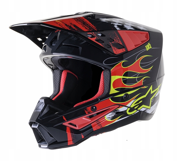 Prilba Alpinestars SM5 Supertech M5 Rash čierna/červená XL
