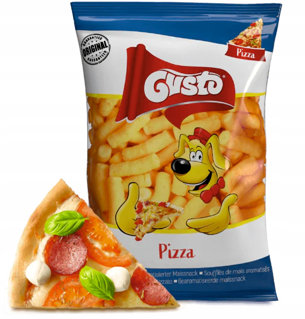 Gusto chrupki kukurydziane Pizza 80g zestaw 18szt