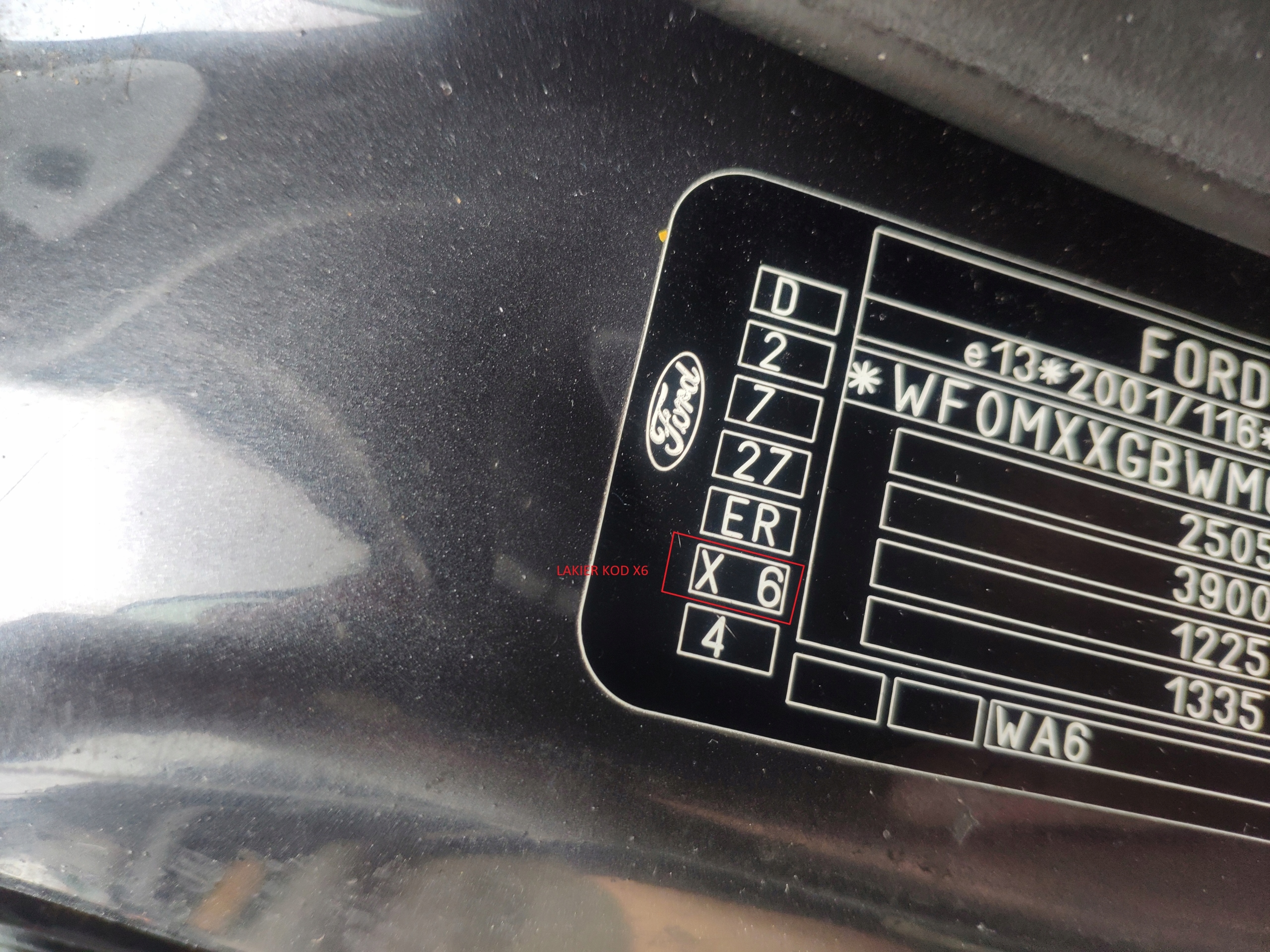 FORD GALAXY II MK3 door front front left X6