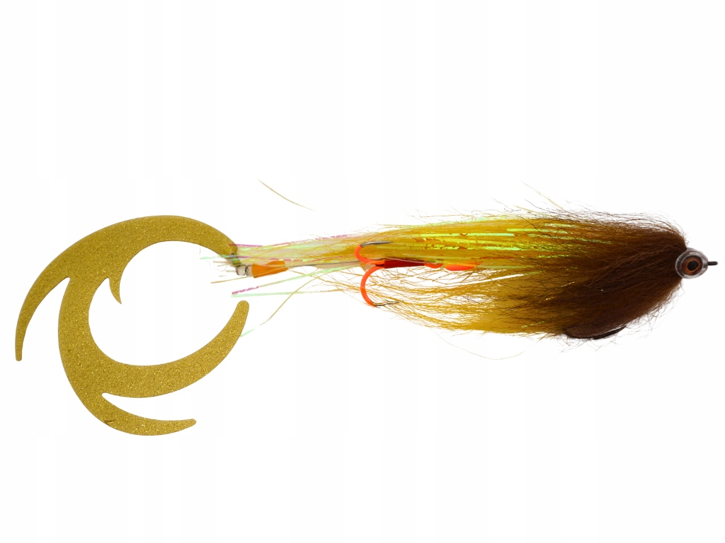 Streamer Hybrydowy 30CM Kuźnia Wędkarska Bronze Gold Mucha Szczupakowa