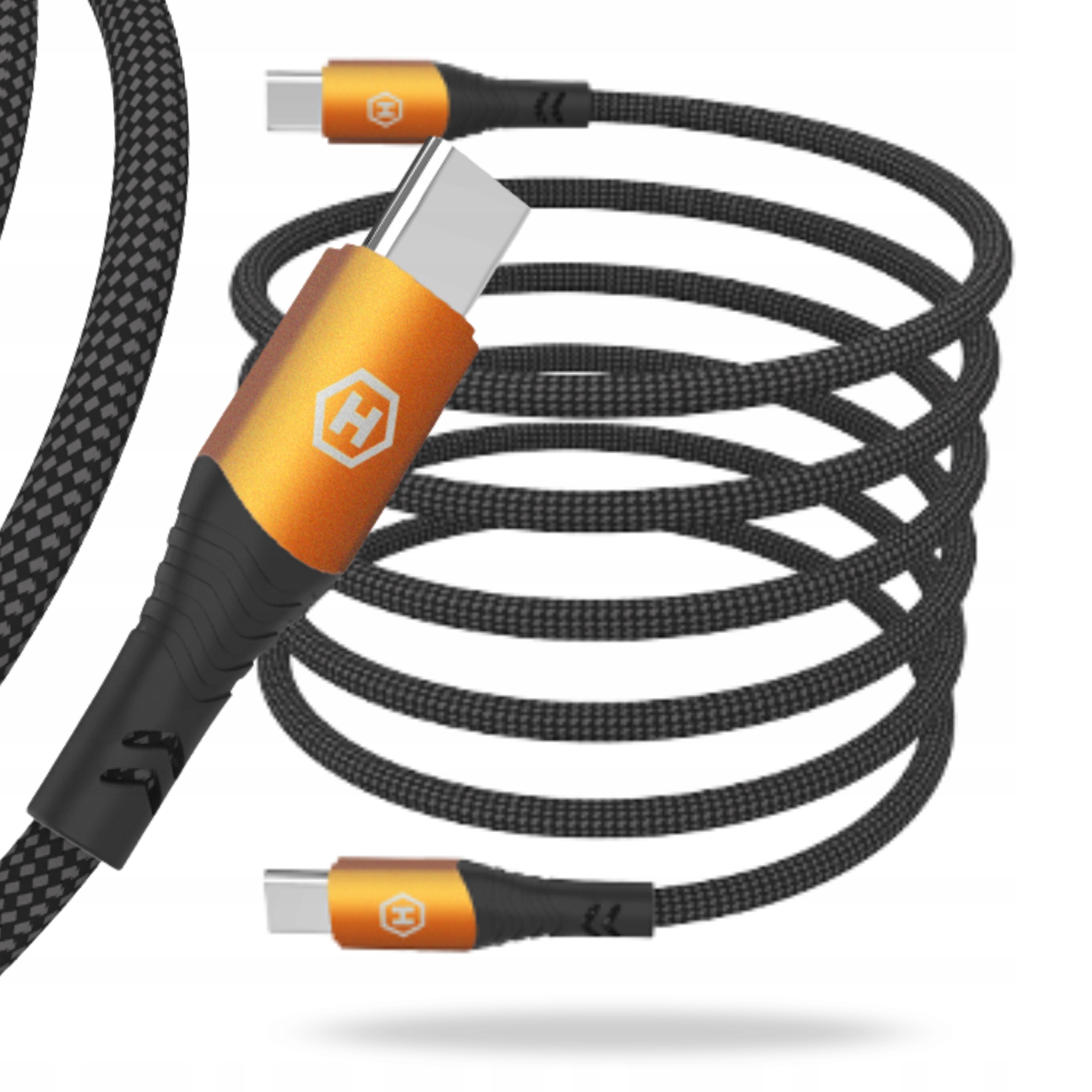 Hammer Kabel Do Ładowania Usb C Do C 30W Szybki Tekstylny Do Telefonu Mocny