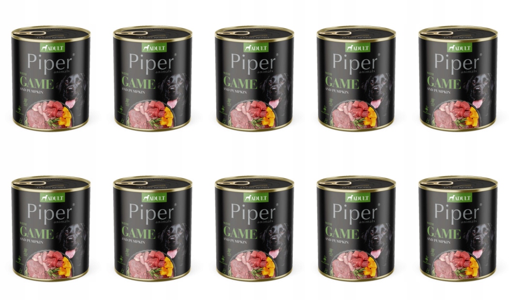 Levně Krmivo pro psy s benátskou a dýňovou příchutí 800 g Piper x 10 ks