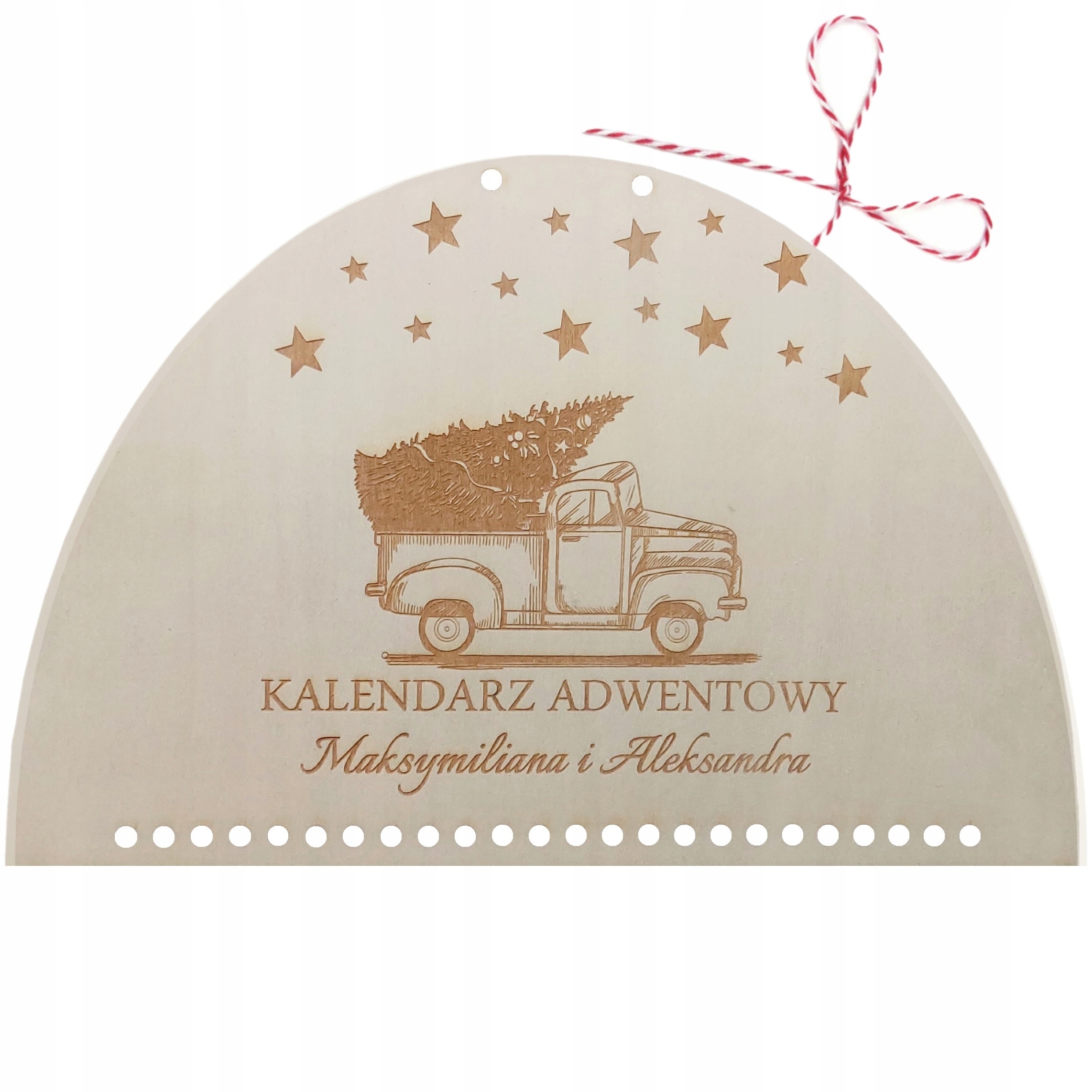 Dřevěný Adventní Kalendář Diy Základní Deska S Gravírováním Jméno Dítěte