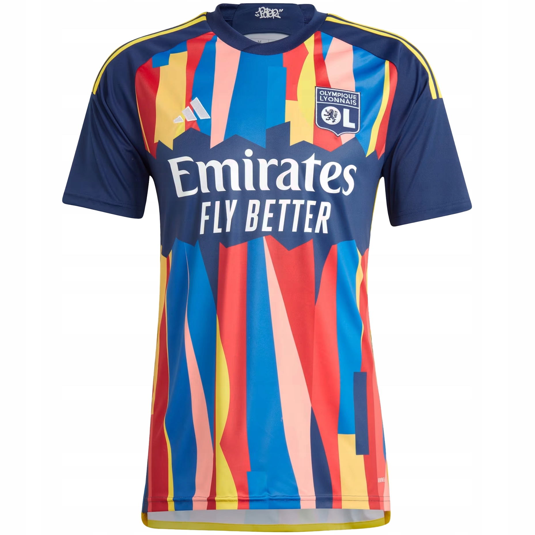 Koszulka Olympique Lyon 23/24 Adidas piłkarska meczowa kolekcjonerska Xs