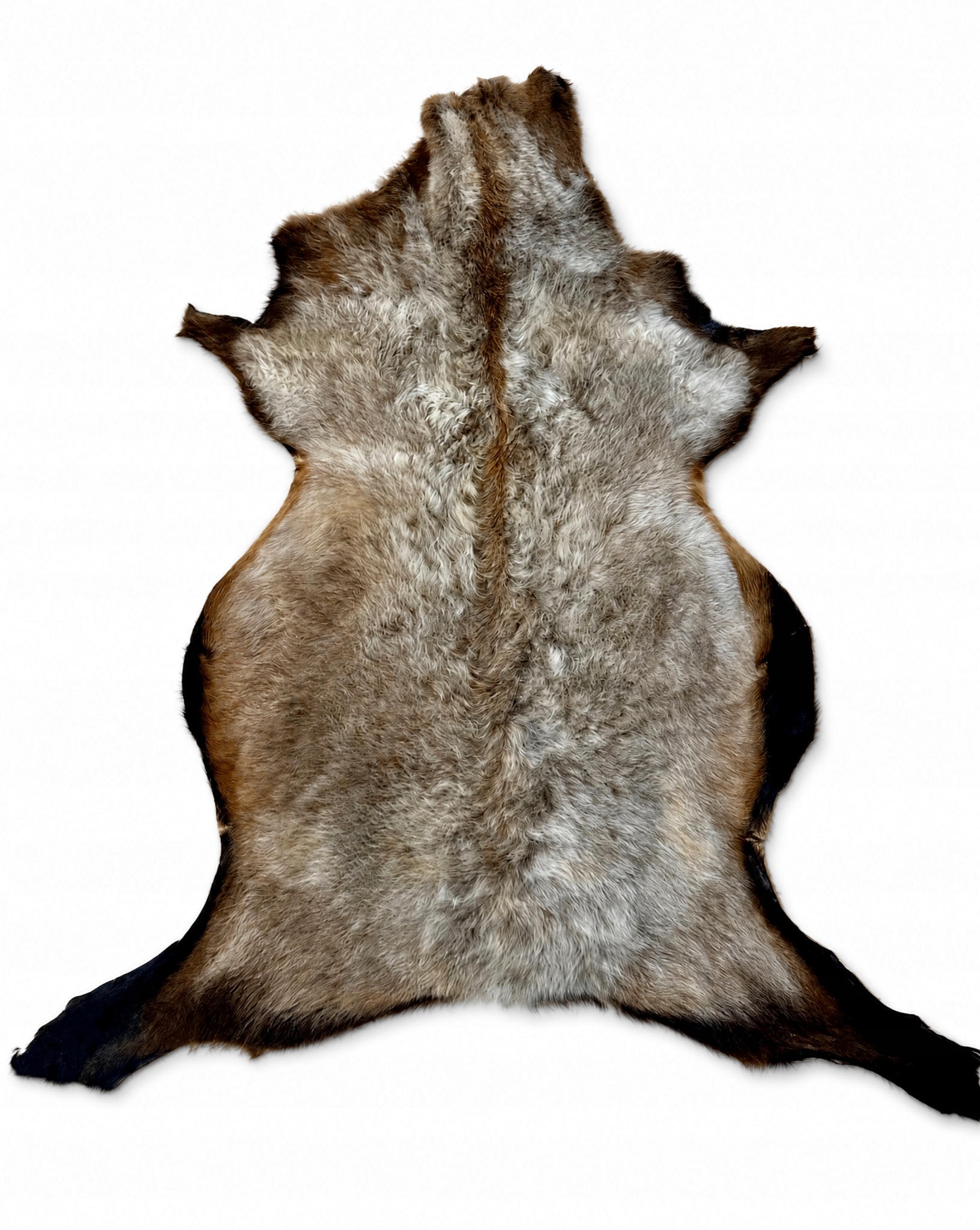 Ovčia koža „kamerúnska“ Šedá-hnedá 120 cm/XXXXL (Matka) 100%Prírodná!*UNIKÁT*