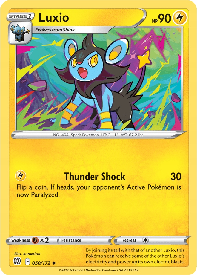 Oryginalna Karta Pokemon Luxio (brs 050)