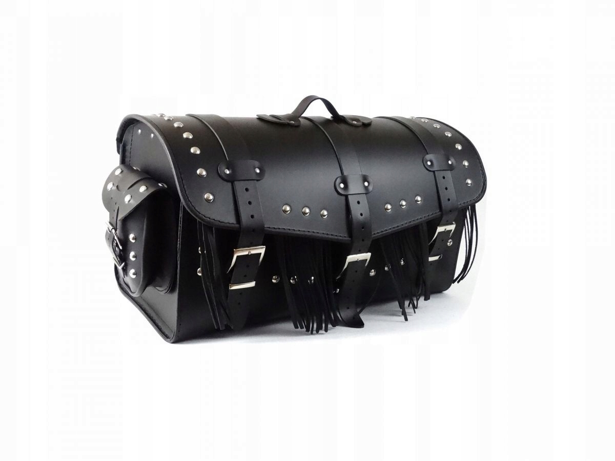 ШКІРЯНИЙ ЧОХОЛ 60 СМ ДВА ШОЛОМА БАХРОМА БЛИСКАВКА